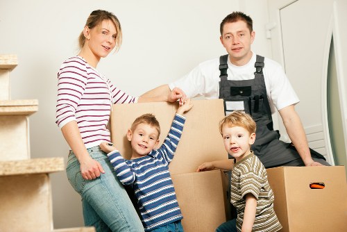 Removal team planning a move in Elephant and Castle near local apartment buildings