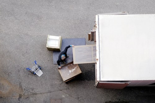 Loading furniture and boxes for a move near Elephant and Castle