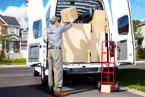 Moving van prepared for a flat removal in Elephant and Castle