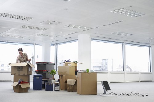 Loading furniture into a moving van in Elephant and Castle street area